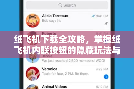 纸飞机下载全攻略，掌握纸飞机内联按钮的隐藏玩法与高效技巧
