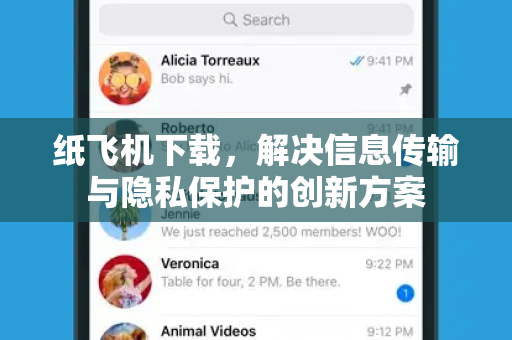 纸飞机下载，解决信息传输与隐私保护的创新方案