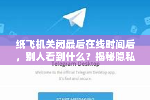 纸飞机关闭最后在线时间后，别人看到什么？揭秘隐私保护真相