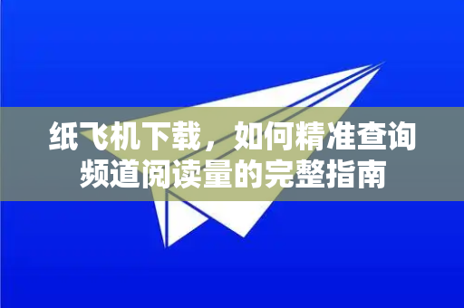 纸飞机下载，如何精准查询频道阅读量的完整指南-第1张图片-纸飞机PC下载-纸飞机中文官网