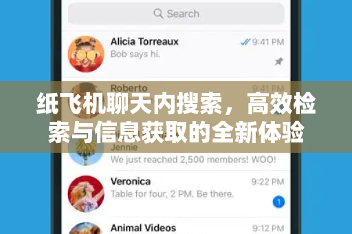 纸飞机聊天内搜索，高效检索与信息获取的全新体验-第1张图片-纸飞机PC下载-纸飞机中文官网