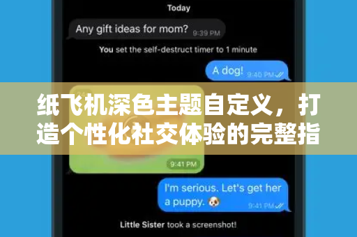 纸飞机深色主题自定义，打造个性化社交体验的完整指南-第1张图片-纸飞机PC下载-纸飞机中文官网