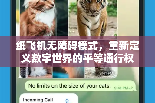 纸飞机无障碍模式，重新定义数字世界的平等通行权-第1张图片-纸飞机PC下载-纸飞机中文官网