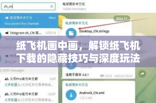 纸飞机画中画，解锁纸飞机下载的隐藏技巧与深度玩法指南
